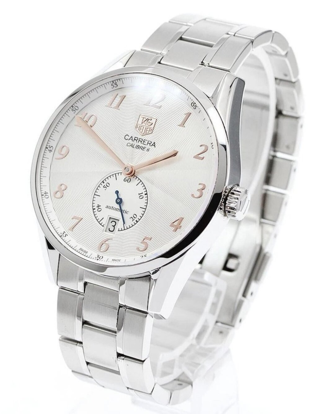 TAG HEUER Carrera caliber 6 WAS2112.BA0732 Silver Dial Automatic Men's_955732